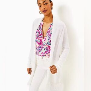 Lilly Pulitzer Tatum Cardigan White Size Large